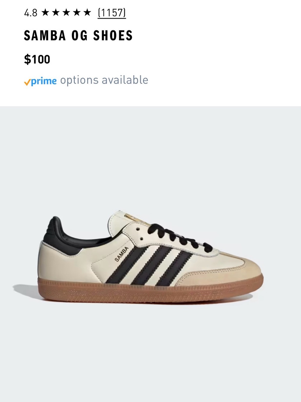 adidas Women Sneakers Cream with Black Stripes